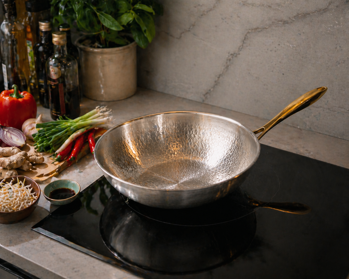 Wok in Titanio Pro