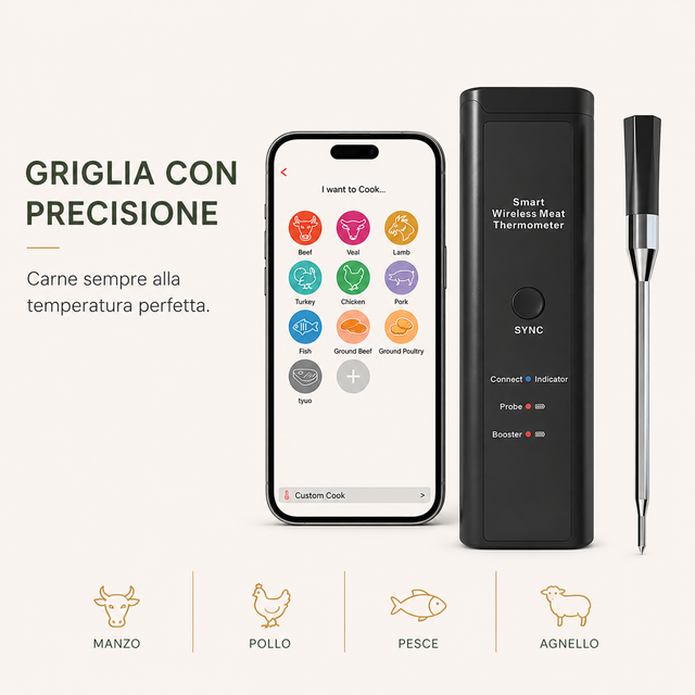 Termometro Smart per Carne