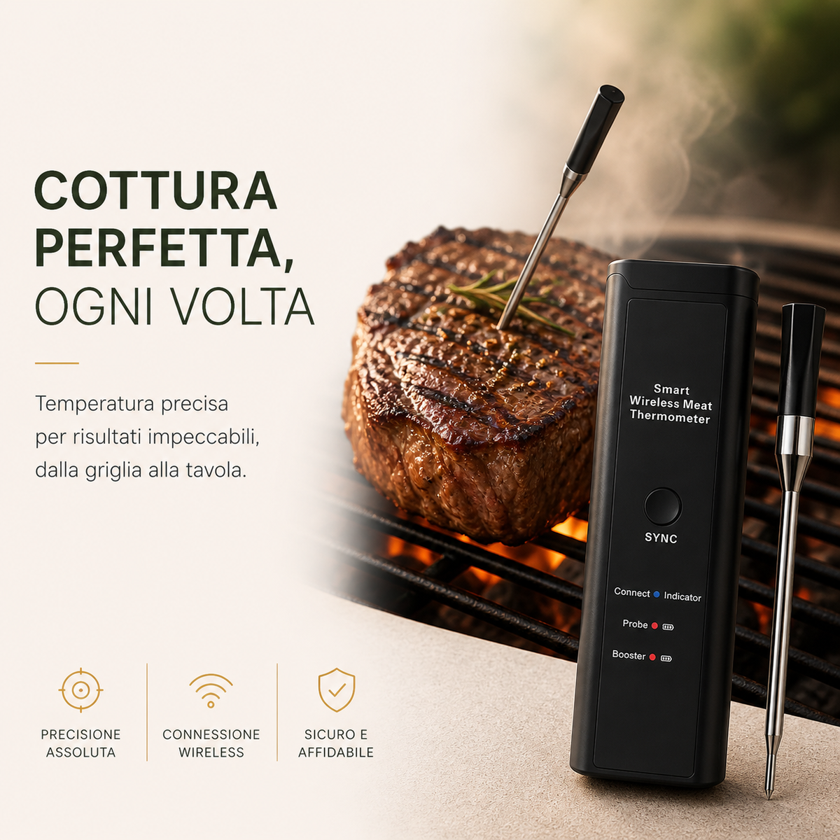Termometro Smart per Carne