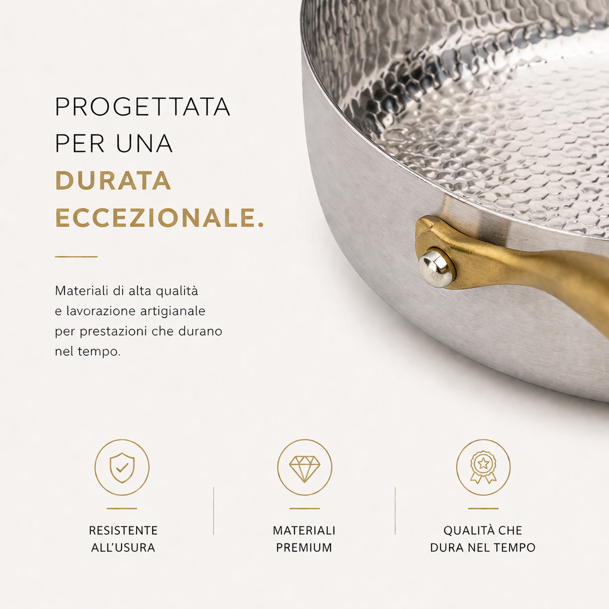 Padella Alta in Titanio Pro