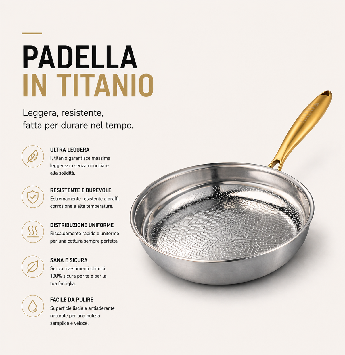 Padella Essenziale in Titanio Pro