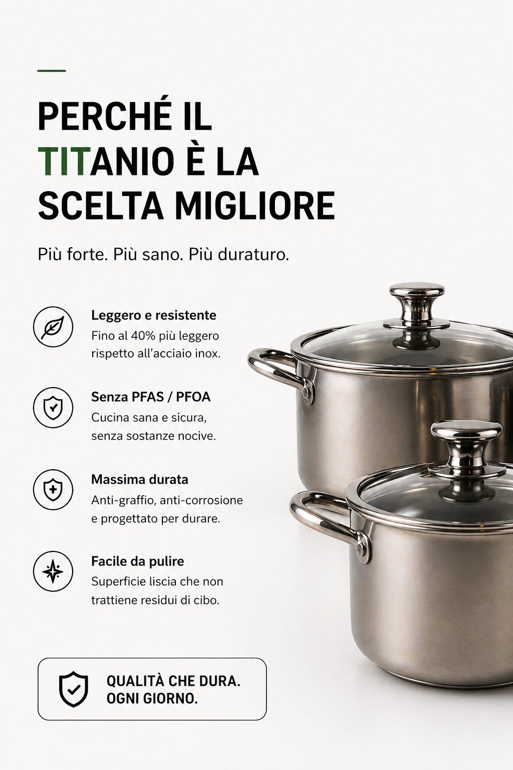 Cocotte in Titanio