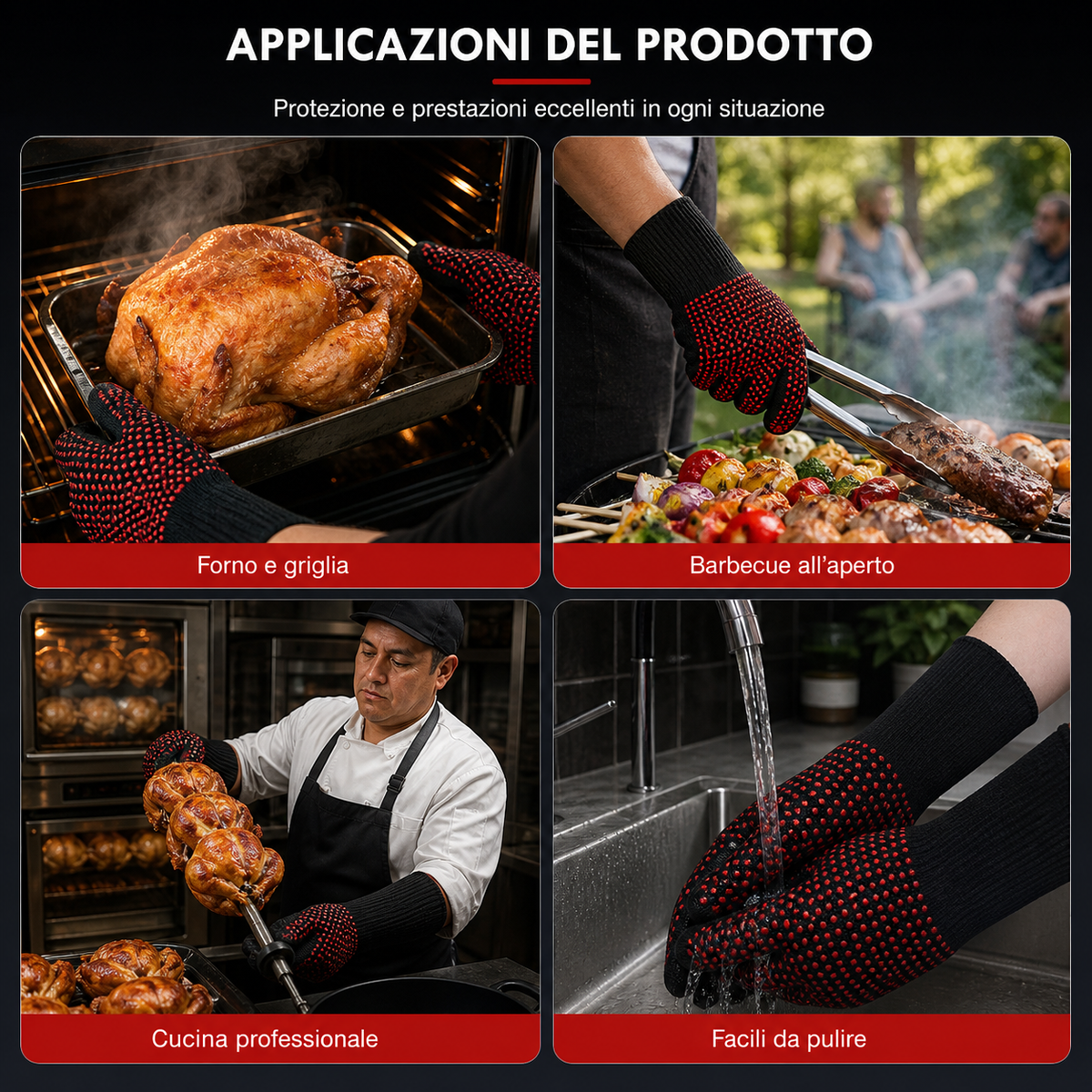 Guanti Pro 800°C